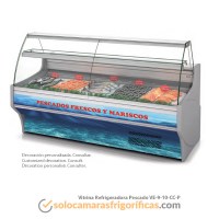 Vitrina Expositora Refrigerada Pescado VE-9-10-CC-P