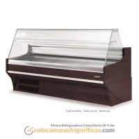 Vitrina Expositora Refrigerada Cristal Recto VE-9 2m