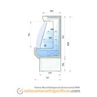Dibujo Técnico Mural Refrigerado Expositor Promocional MPB