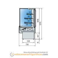 Dibujo Técnico (B) Vitrina Mural Refrigerada Ventilado VV