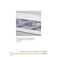 Detalles Vitrina Sobremesa CITY 4 TAPAS - EUROFRED