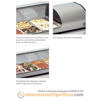 Detalles Vitrina Sobremesa Expositora TAPAS 4GN - EUROFRED